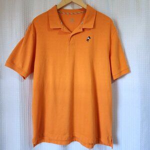Walt Disney World Mens L Blue Disney Parks Polo Shirt Mickey Mouse Classic